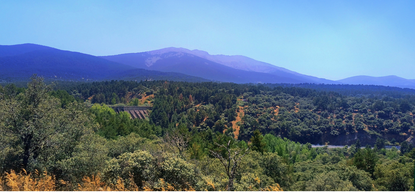 Paisaje de Segovia junto al Restaurante El Chaparral de Revenga